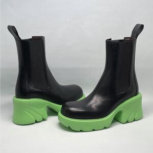 Bottega Veneta Black Flash Chelsea Boots size 38